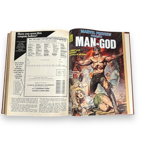 338 - Marvel Preview 1 Hardback Book. This book compiles various  Marvel Preview issues into 1 book. Featu... 