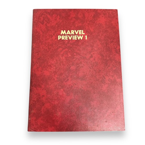 338 - Marvel Preview 1 Hardback Book. This book compiles various  Marvel Preview issues into 1 book. Featu... 