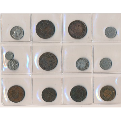 171 - World coins in an album (86). Fascinating collection in mixed condition, with coins from Austria, Br... 