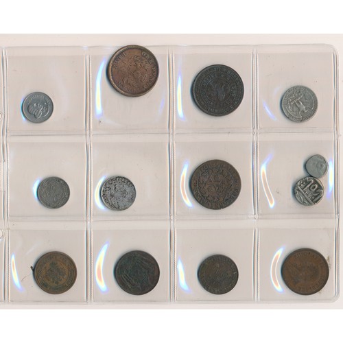 171 - World coins in an album (86). Fascinating collection in mixed condition, with coins from Austria, Br... 