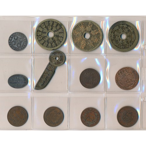 171 - World coins in an album (86). Fascinating collection in mixed condition, with coins from Austria, Br... 