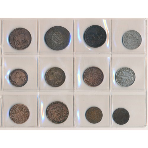 171 - World coins in an album (86). Fascinating collection in mixed condition, with coins from Austria, Br... 