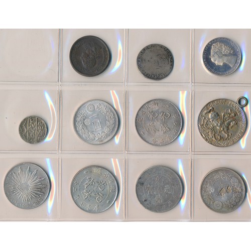 171 - World coins in an album (86). Fascinating collection in mixed condition, with coins from Austria, Br... 