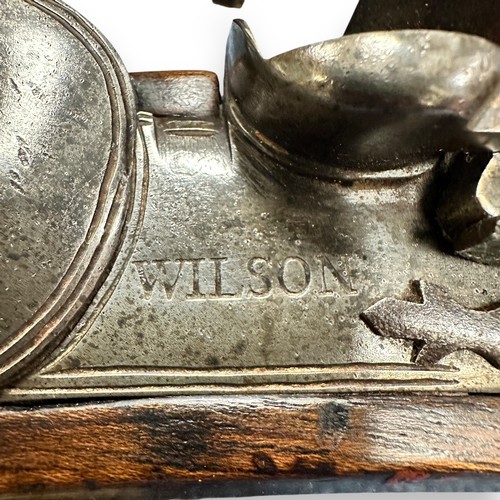 26 - An 18th-century (c.1800) Flintlock muzzle-loading Brown Bess Northwest trade musket, the lock engrav... 