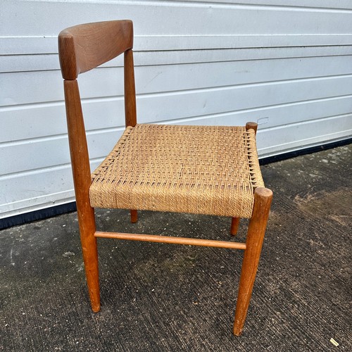 422 - Henry Walter Klein (Norwegian, b. 1919), Danish teak 1960’s lattice set of six dining chairs, design... 