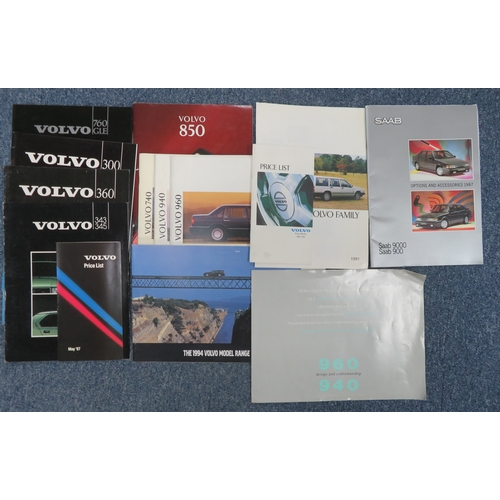 177 - 1970s onwards European car brochures, generally excellent to good plus, with BMW, Saab and Volvo. Co... 