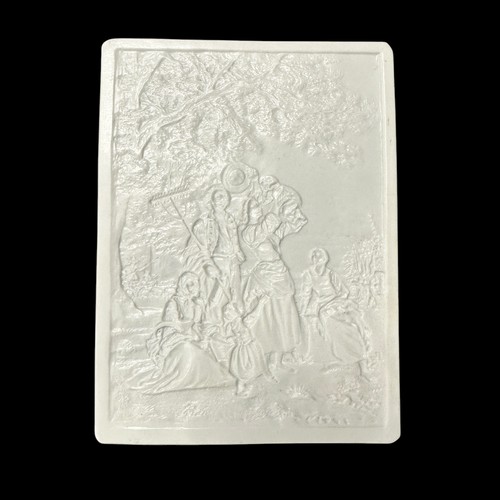 254 - Small range of Continental lithopane panels. All featuring female led scenes. Four in total. (4)