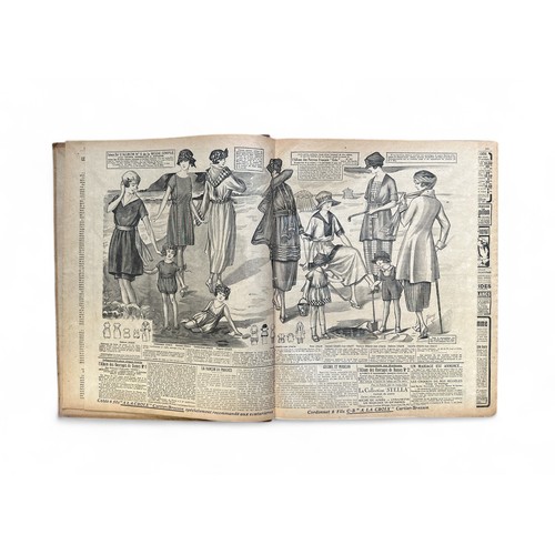 332 - Early 20th Century Le Petit Echo de la Mode French Fashion magazines in bound volumes. Including; 19... 