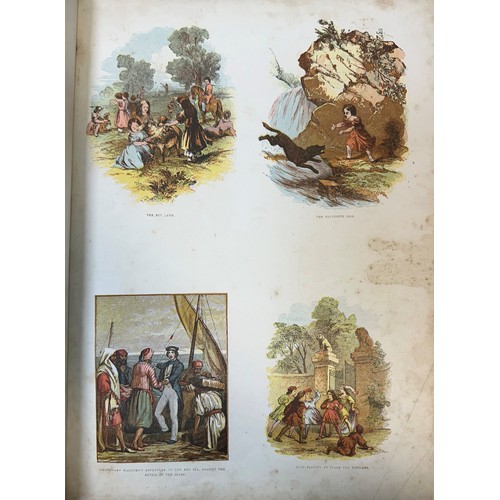 339 - Children’s, Darton’s Holiday Scrap Book, with illustrations printed in oil colours after Celebrated ... 