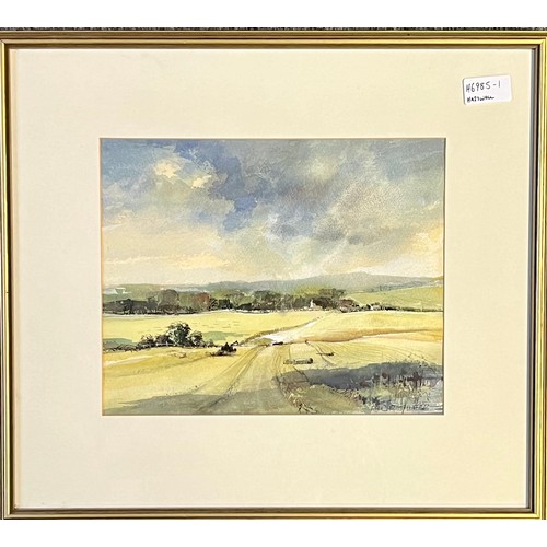 375 - L J Stanley (British, 20th Century), ‘Ludlow Castle’ pastel on paper 43cm x 53cm and ‘Bewdley Landsc... 