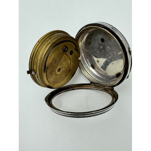 89 - A silver key wind pocket watch by T.R. Russell of Liverpool, London 1890, No. 72161, case diameter a... 