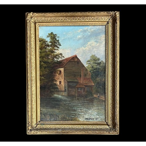 415 - W. D. Storey (British, 19th / 20th Century), ‘Houghton Mill’ oil on canvas, 1912. Signed and dated t... 