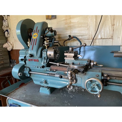 165 - Myford ML7 lathe and multiple tools, accessories and accompanying elements. Sold in Situ due to scal... 