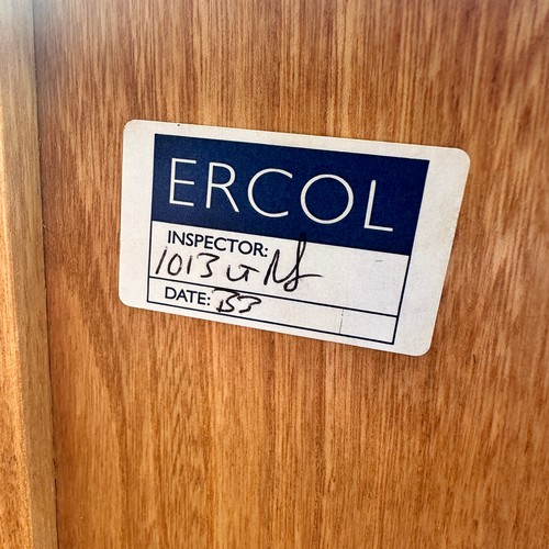 429 - Ercol - Windsor - Lucian Ercolani for Ercol mid-20th century circa 1960s blond elm tv television uni... 