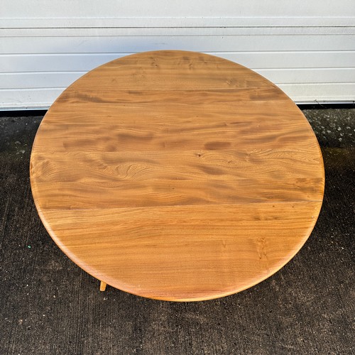 430 - Ercol - Windsor – an Ercol blond elm mid-century drop leaf dining table. Length 113cm, height 72cm, ... 