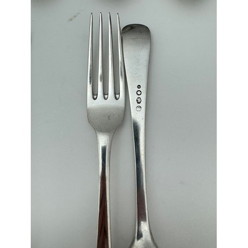 131 - Dutch 830 silver:  Includes 12 table spoons hallmarks and 12  dinner forks with Dutch 1940 hallmarks... 