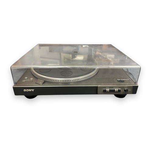 216 - Sony PS-X6 Turntable. This stereo turntable is belt driven. Includes audio out cables, but no power ... 