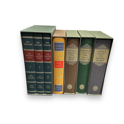 305 - Folio Society, range of cased Fiction titles to include; Jane Austen’s Letters, The Prisoner of Zend... 