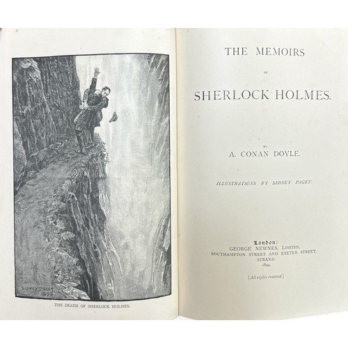 340 - DOYLE, SIR ARTHUR CONAN.  The Adventures of Sherlock Holmes by Arthur Conan Doyle. First issue with ... 