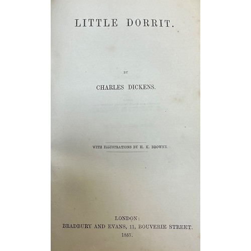 344 - DICKENS, CHARLES. ‘Little Dorrit’ by Charles Dickens illustrated by H. K. Browne, 1857. [Bradbury an... 