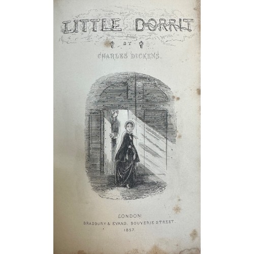 344 - DICKENS, CHARLES. ‘Little Dorrit’ by Charles Dickens illustrated by H. K. Browne, 1857. [Bradbury an... 