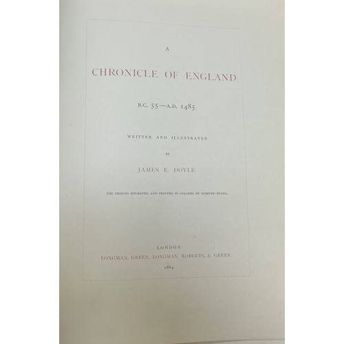 329 - DOYLE, JAMES. ‘A Chronicle of England B.C. 55- AD. 1845’ written and illustrated by James E. Doyle. ... 