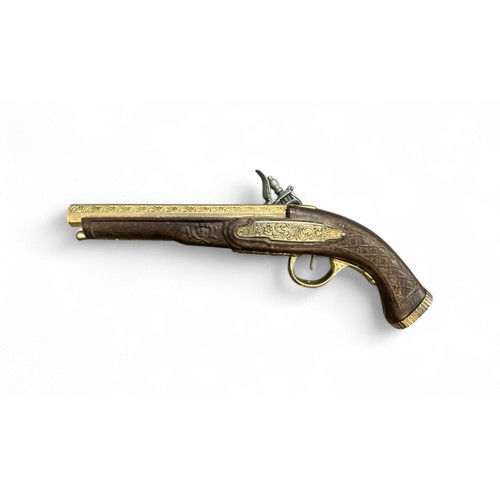 159 - Replica flintlock pistol, 