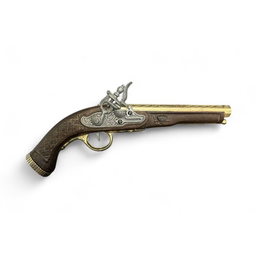 159 - Replica flintlock pistol, 