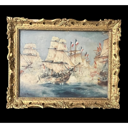 418 - Charles Hugh Wilson (19th / 20th Century), large competent maritime oil on canvas. Signed to lower r... 