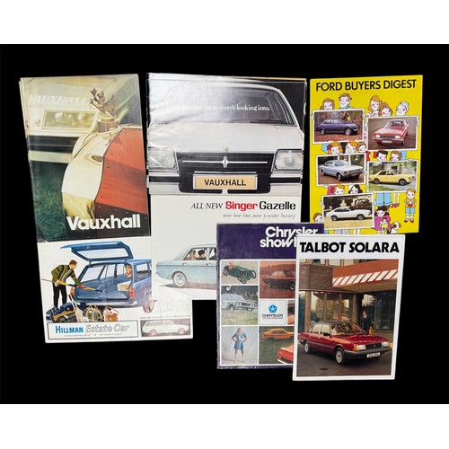 176 - 1960s to 70s car brochures, generally excellent to good plus, with Jaguar and Daimler, Chrysler, Hil... 