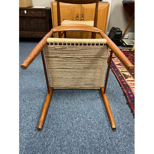 422 - Henry Walter Klein (Norwegian, b. 1919), Danish teak 1960’s lattice set of six dining chairs, design... 