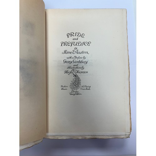 341 - AUSTEN, JANE. ‘Pride and Prejudice’ by Jane Austen with a preface by George Saintsbury and Illustrat... 