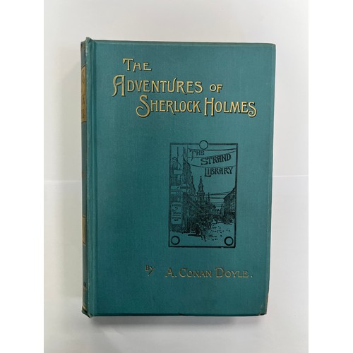 340 - DOYLE, SIR ARTHUR CONAN.  The Adventures of Sherlock Holmes by Arthur Conan Doyle. First issue with ... 