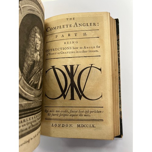 330 - IZAAK WALTON / COTTON CHARLES. ‘The Complete Angler: or Contemplative Man’s Recreation being a Disco... 