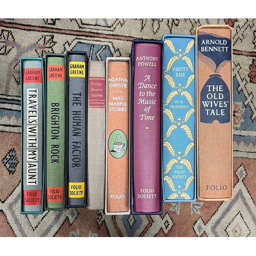 306 - Folio Society, range of cased Fiction titles to include; Roderick Random, Stories by John Buchan, Th... 