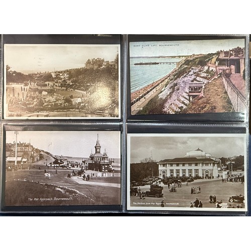 186 - Postcards - Hampshire & Dorset (200+), all sleeved in a modern album, ranges from Bournemouth, Bosco... 