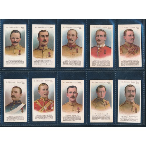 223 - Taddy VC Heroes - Boer War (61-80) set of 20 cards, mainly toned back, in very good condition apart ... 