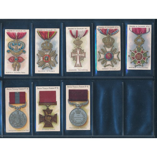 222 - Taddy collection of part sets, in mixed condition, with British Medals & Ribbons (20), Orders of Chi... 