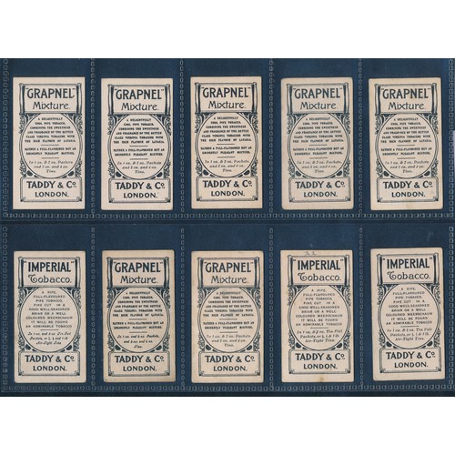 224 - Taddy, 1907 County Cricketers, 47 tobacco cricket cards, catalogue value £40 each, varying condition... 