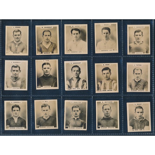 217 - Phillips Pinnace 1922 soccer stars cards, small size, Man City, Everton, Coventry, Leeds etc. Mixed ... 