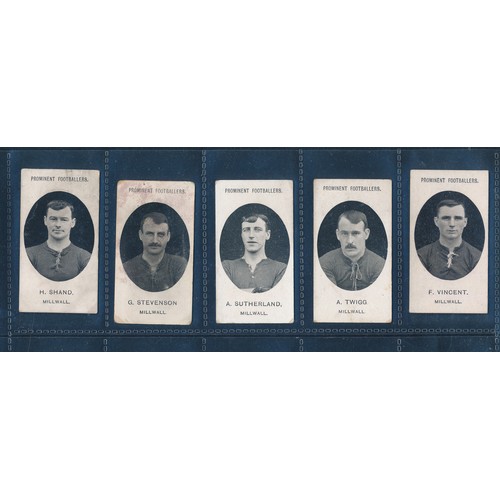 226 - Taddy, 1907-08 Millwall Prominent Footballers mixed condition some with faults but generally VG. 15 ... 