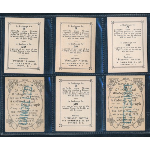 219 - Phillips Pinnace 1922-23 Medium-size soccer stars cards, mixed condition, mostly VG-EX, some faults.... 