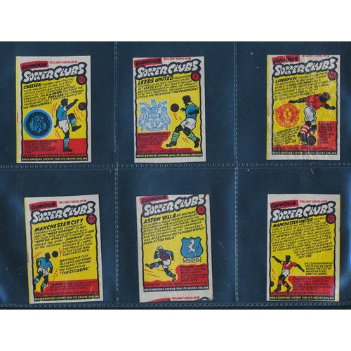 286 - Anglo Gum, Ango-American Bell Boy Football Gum inserts, 1962, Famous Soccer Clubs & International Te... 