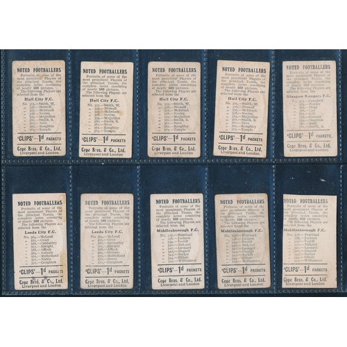 210 - Cope Bros 1908-10 Liverpool, Everton, Watford, Man Utd, Wednesday, Leeds, Hull, Boro, Rangers, etc. ... 