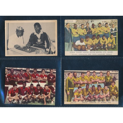 345 - Pele collection of trade cards, 1962 to modern times, by Heinerle, Panini, WS Verlag, Anglo Gum, BAB... 