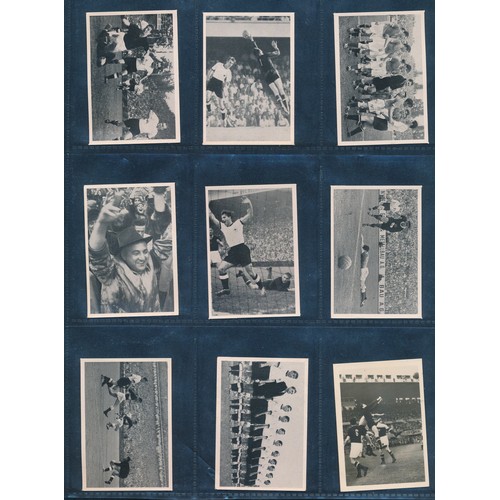 346 - World Cup 1954 & 1958, a German soccer trade cards collection, issued by by Boeninger, Edelstolz, Vo... 