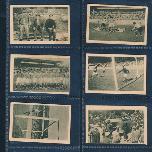 348 - Davros Cida, Soccer 1928 Olympic Games cards of football teams, Italy, Urtuguay, Denmark, etc. Very ... 