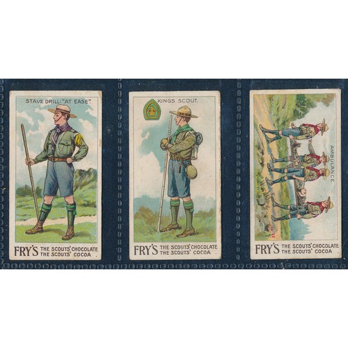 295 - Fry 1912 Scout Series - part set of 43 cards, in good to very good condition apart from the odd card... 