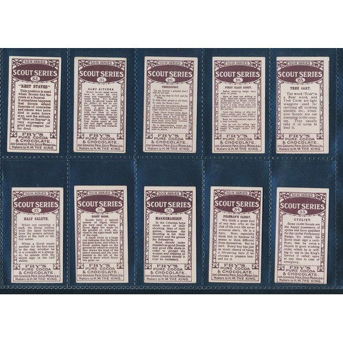 295 - Fry 1912 Scout Series - part set of 43 cards, in good to very good condition apart from the odd card... 