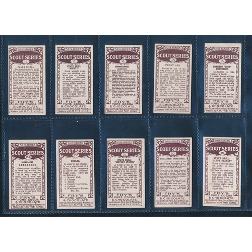 295 - Fry 1912 Scout Series - part set of 43 cards, in good to very good condition apart from the odd card... 